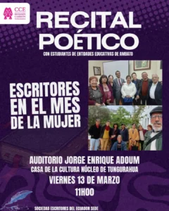 Recital Poético | Escritores en el Mes de la Mujer