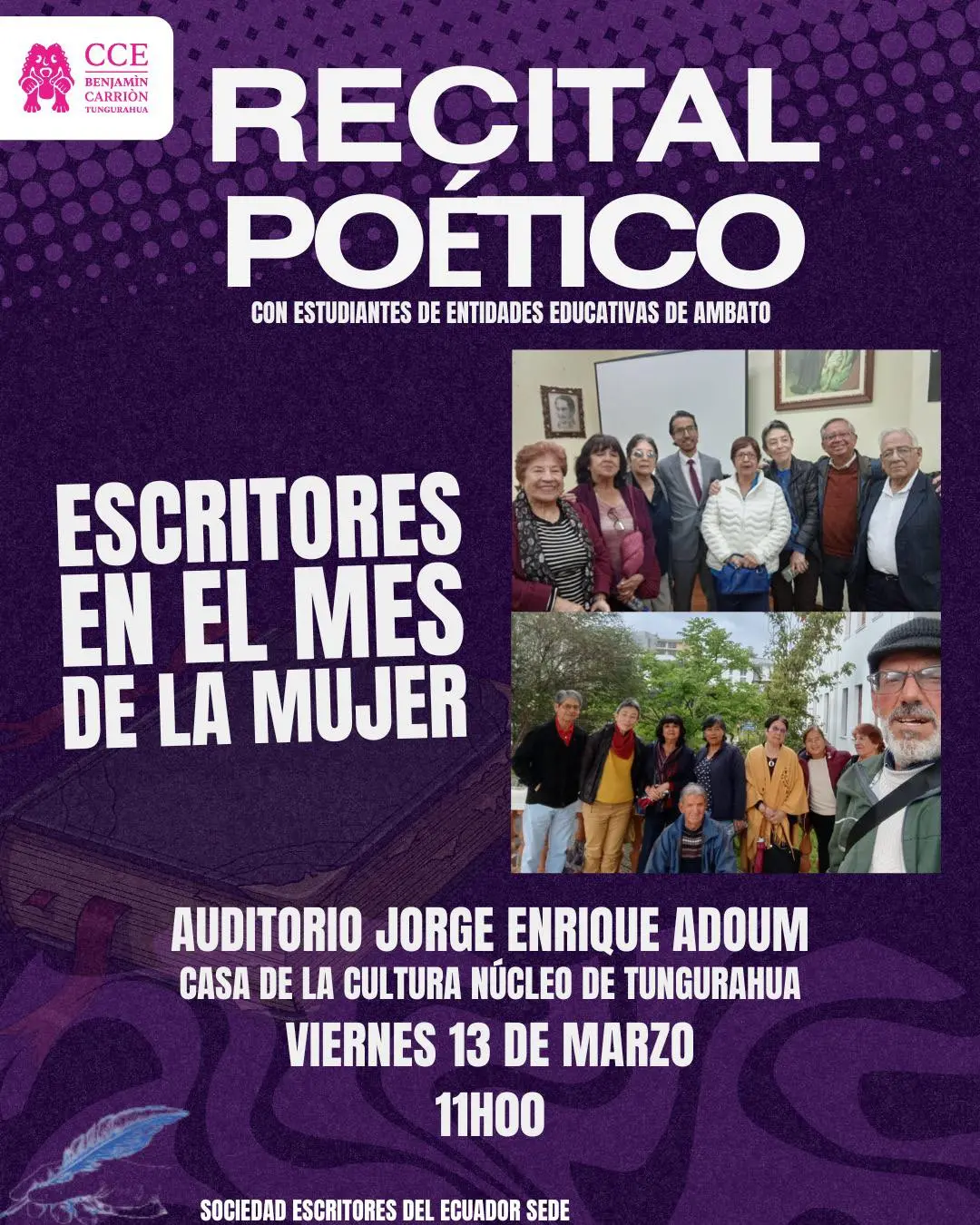 Recital Poético | Escritores en el Mes de la Mujer