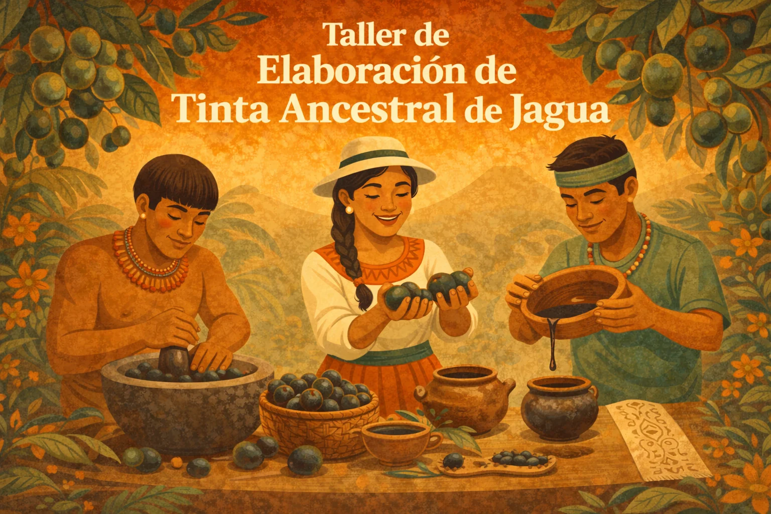 Elaboración de Tinta Ancestral de Jagua